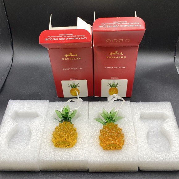 Hallmark Keepsake Sweet Welcome Pineapple 2020 (lot of 2) - Picture 6 of 9